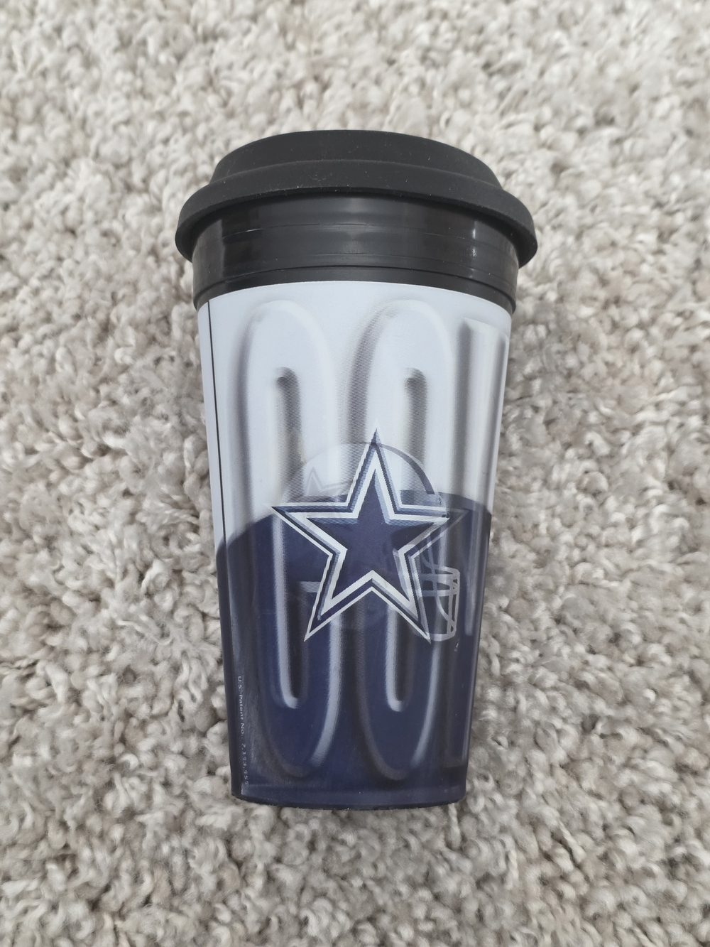 Dallas Cowboys Travel Tumbler - Navy & Silver